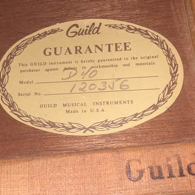 Guild D40 1970’s - Natural Gloss image 5