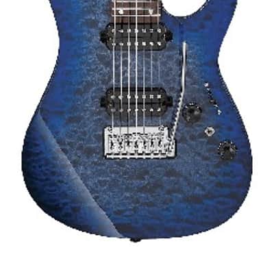 Ibanez Premium AZ427P2QM 7-string Electric Guitar - Twilight Blue Burst image 2