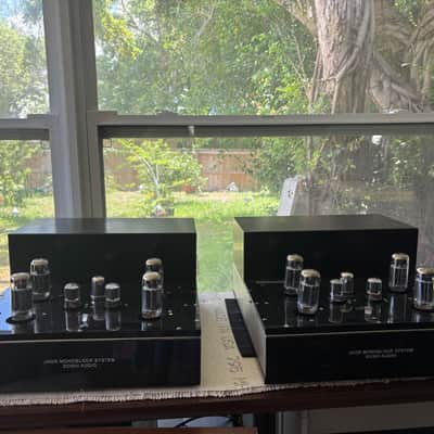 74% off retail: Doshi Jhor 90-watt tube monoblock amps compatible with EL34, 6550 and KT88 image 1