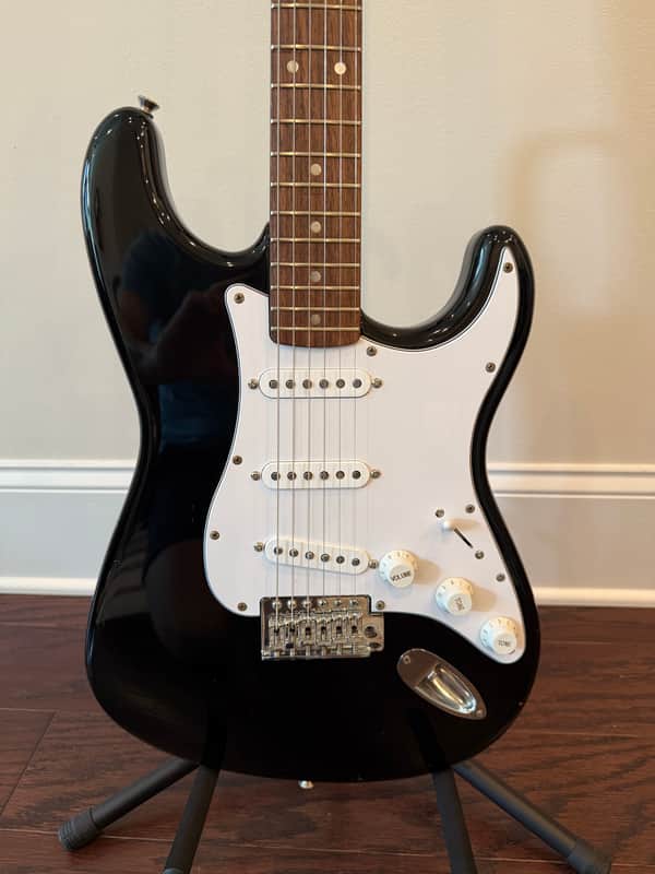 Fender Squire Affinity - Black "Real Relic" - Upgraded Alnico 5 Pickups image 1