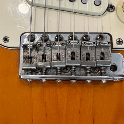 1997 Fender California Series Alder Sunburst Stratocaster with Fender Hard Case image 5