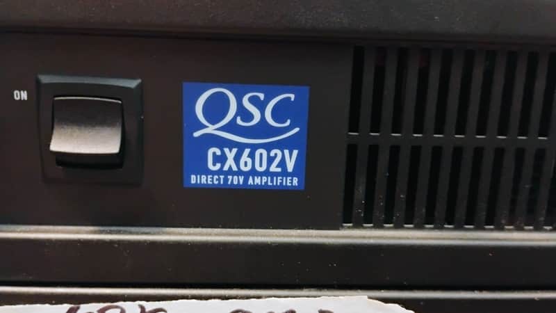 QSC CX602V 2-Channel Commercial Power Amplifier 2010s - Black image 1