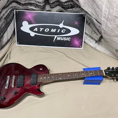 ESP LTD Eclipse Bolt-On Neck Singlecut Guitar - locking tuners missing backs! Red image 1