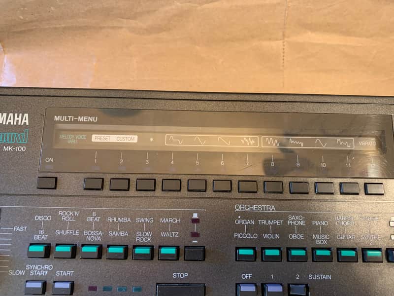 動作品　YAMAHA ヤマハ MK-100 ポータサウンド　シンセサイザー YAMAHA PortaSound MK-100 49key Electronic keyboard Digital Piano