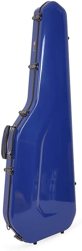 Crossrock Fiberglass Hardshell Backpack Style Navy Blue Electric Guitar Case (CRF1000JMNVBL) image 1