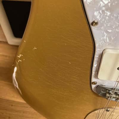 Feelgood 12 String Jazzmaster Electric XII Custom Build- Aztec Gold Nitro RELIC by Copacetic Customs image 4