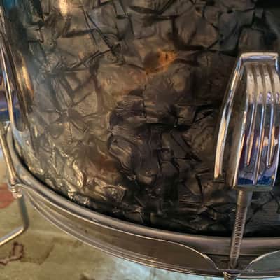 Ludwig No. 980 Super Classic Outfit 9x13 / 16x16 / 14x22" Drum Set with Keystone Badges 1960 - 1968 - Black Diamond Pearl image 11