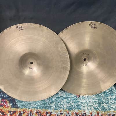 Zildjian Frankie Banali's 13" Vintage Hi Hats (#106) Unsigned 1950s image 2
