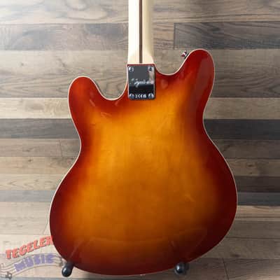 USED - Squier Affinity Series Starcaster Deluxe Semi-Hollow, Sienna Sunburst image 5