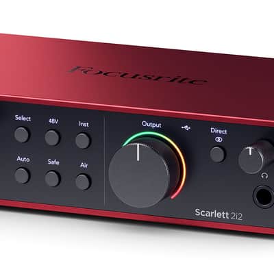 Focusrite Scarlett 2i2 4th Gen Studio Recording USB Audio Interface+Software image 5