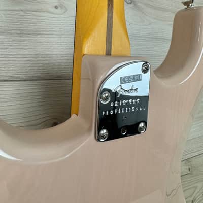 Fender Limited Edition American Professional II Stratocaster Thinline, Transparent Shell Pink image 15