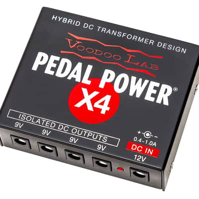 Voodoo Lab Pedal Power X4 Compact Isolated DC Pedalboard Power Supply 9v 12v - Free Shipping to USA image 1