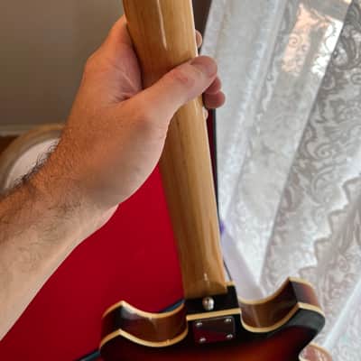 Vintage Kingston Semi-hollow body 1960s - Sunburst image 12