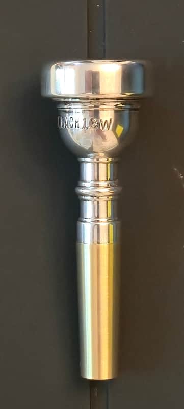 VINCENT BACH (no "CORP") 1 CW TRUMPET MOUTHPIECE - (short shank) - Circa 1994 to 1997 - Silver plated image 1