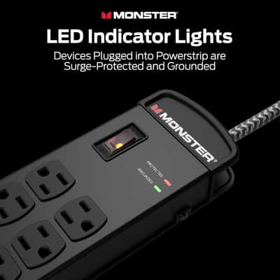Monster MPOWER8001 AC Power Strip. 8 Surge Protector Outlet image 5