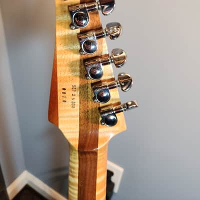 Leets Telecaster Style 2016 Dark Blue W/figured Maple Top image 8