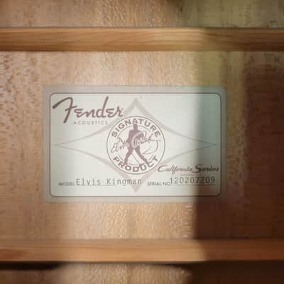 Fender Elvis Kingman 2012 Dreadnought - Natural image 25