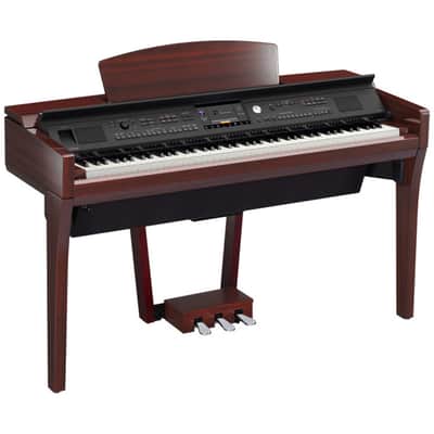 Yamaha Clavinova CVP-609PM Digital Piano Polished Mahogany inc GTB Deluxe Bench image 1
