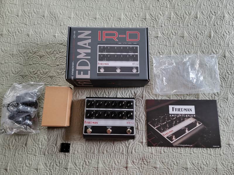Friedman IR-D Dual Tube Preamp *MINT* 2024 - Present - Black / Silver image 1
