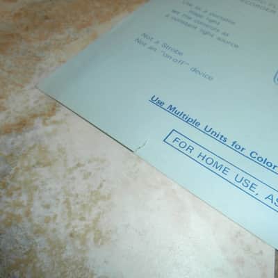 Vintage 1968 Ovation Freq-Lite Light System Flyer! Rare, Original Paperwork! image 3