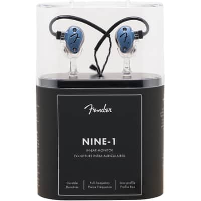 Fender Pro Audio IEM NINE-1 In-Ear Headphones - Gun Metal Blue image 4