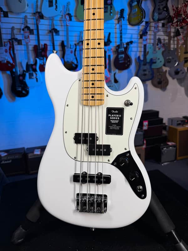 Fender Player II Mustang Bass PJ - Polar White with Maple Fingerboard, Free Plek! 463 image 1