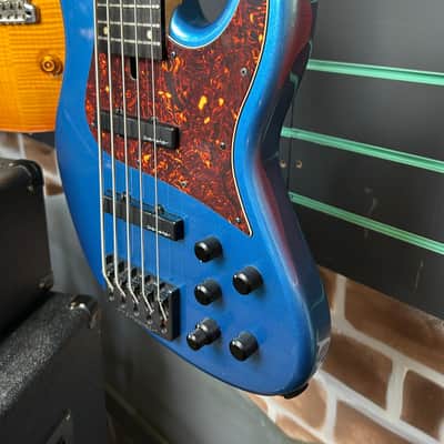 Overwater J Series Contemporary 5-String Metallic Blue 2023 Electric Bass image 5