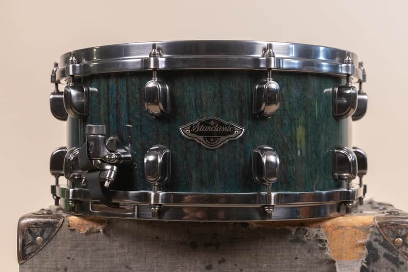 Tama Starclassic 6.5x14 Performer B/B Midnight Blue Tigerwood Snare Drum image 1