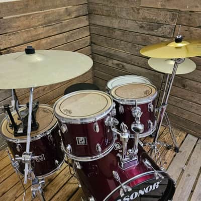 Sonor Force 503 Drum Kit, Red Complete USED! RKS5K040626 image 4