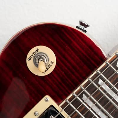 Vintage V100TWR Reissued Series Single Cut 2010s Trans Wine Red image 15