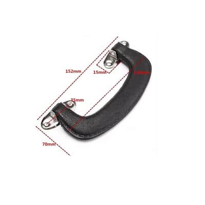 Guitar Case Handle Vintage Chipboard Case handle with Complete installation mounting hardware Kit! image 7