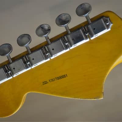 American Fender Jaguar Custom Relic Gold Sparkle image 13