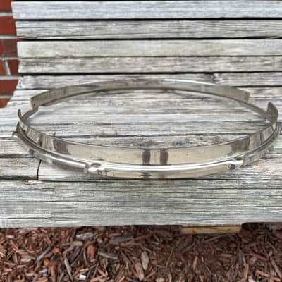 Slingerland Radio King 14" Vintage 1950's Nickel Drum Hoop image 9