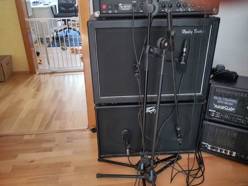 Peavey 212 80-Watt 2x12" Guitar Extension Cabinet with Blue Marvel Speakers 2010s - Black image 1