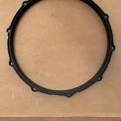 Unbranded 14" Black Die-Cast Drum Hoop Rim 10-Lug Snare/Tom Hoop - Good Condition image 7