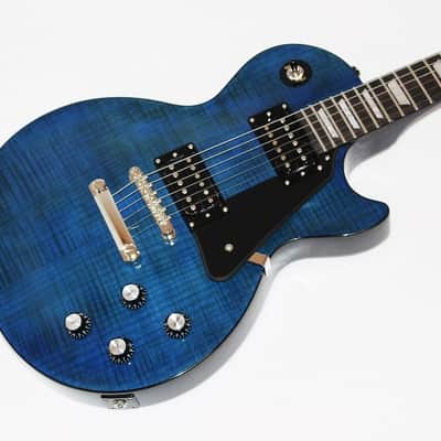 Epiphone Les Paul Classic-T Min-Etune Self Tunning Blue Electric Guitar image 2