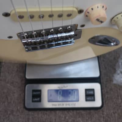 Vintage 1990s 1992 Squier by Fender Made in Korea MIK Standard Stratocaster Guitar White Cream image 18