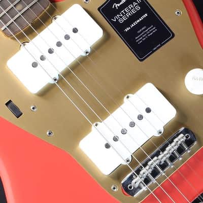 Fender MEX Limited Edition Vintera II Road Worn '50s Jazzmaster (Fiesta Red/Rosewood) #MX25083821 image 4