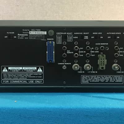 Panasonic AG-7300 S-VHS Pro Video Cassette Recorder - For Parts or Repair image 6