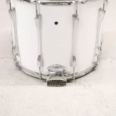 Ludwig 12x15 Marching Snare Drum White Cortex Vintage 1970's image 6