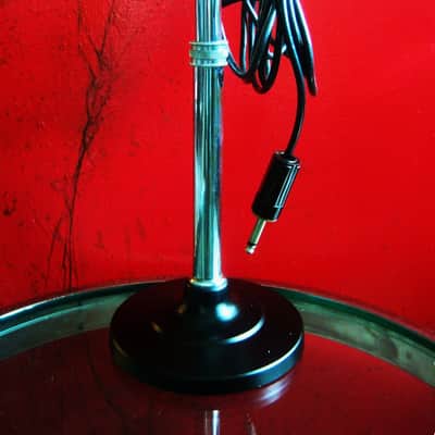 Vintage 1960's Claricon 38-040 dynamic microphone Hi Z w cable & stand Monarch Olson Lafayette image 10