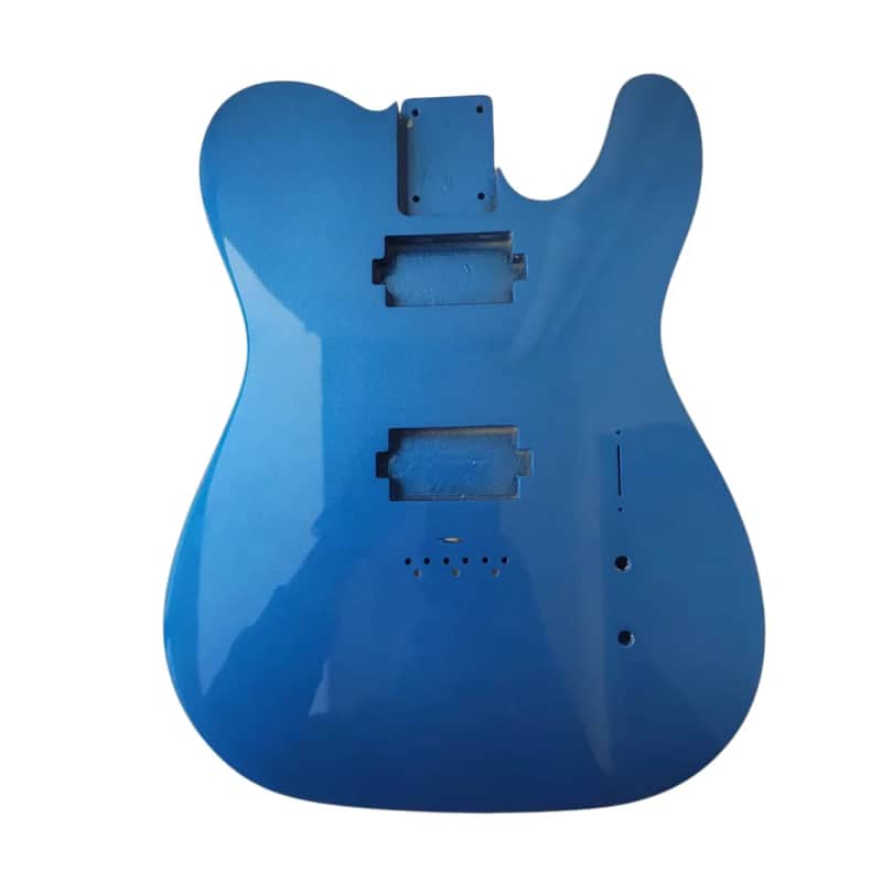 Blue Metallic HH Alder Wood Telecaster Tele Style Guitar Body DIY Project image 1