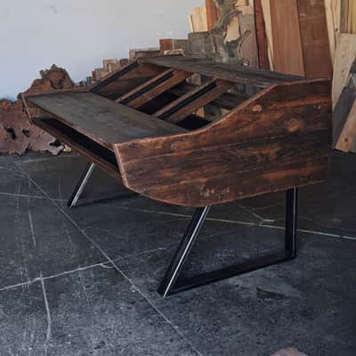Monkwood ZX88 custom mastering desk 2010s - Reclaimed wood image 4