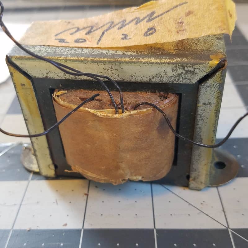 Foster 11385  Vintage Power Transformer Tested 20-0-20 V Tube Amp Project 1966 image 1