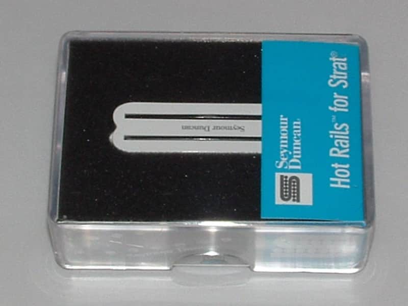Seymour Duncan SHR-1 Hot Rails for Strat Bridge Pickup (White) - SHR-1b White image 1