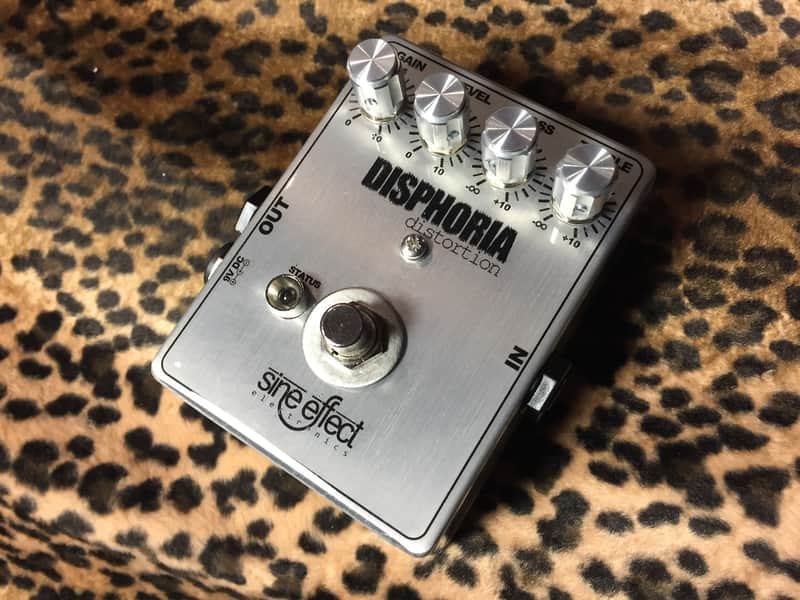 Sine Effect Disphoria heavy distortion pedal of love Silver shiny box of joy image 1