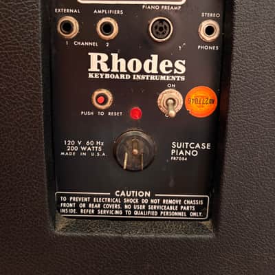 See Video! Vintage 1977 Rhodes Suitcase Piano 73-Key Electric Piano Serviced and Ready! image 10