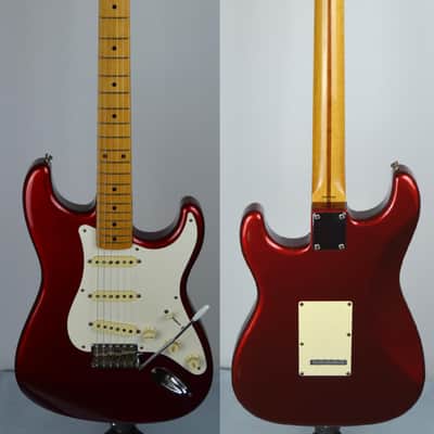 Fender '54 Reissue Stratocaster MIJ 1988 Candy Apple Red Japan image 4
