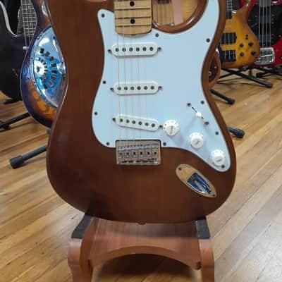 Fender Stratocaster with 3-Bolt Neck, Maple Fretboard-1977 - Walnut (Mocha) image 2
