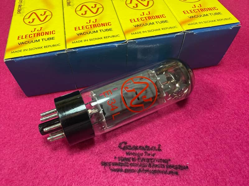 JJ EL34L power tubes matched quad El34 model L  El34 L quad matched image 1
